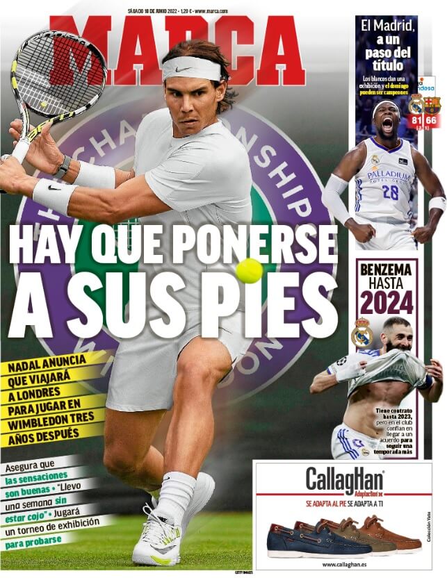 Portadas Deportivas Sábado 18/6/2022 Portadas Deportivas Sábado 18/6/2022