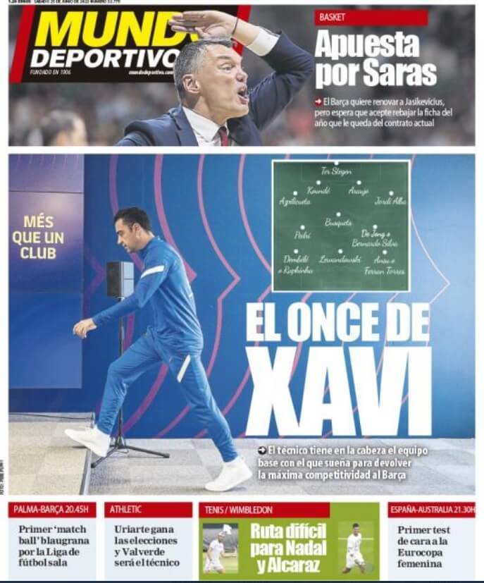 Portadas Deportivas Sábado 25/6/2022 Portadas Deportivas Sábado 25/6/2022