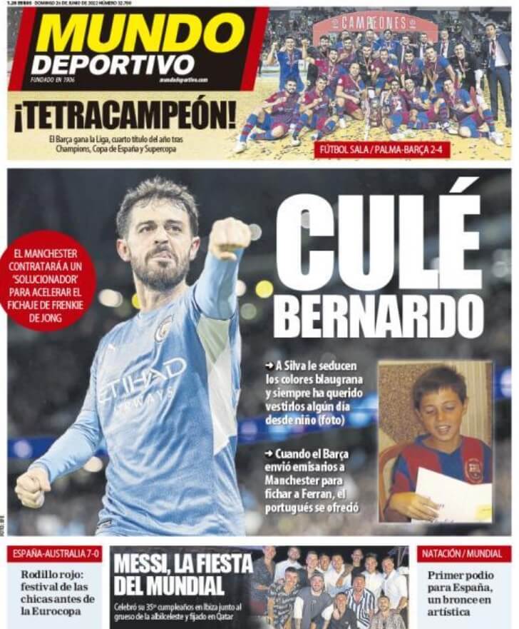 Portadas Deportivas Domingo 26/6/2022 Portadas Deportivas Domingo 26/6/2022