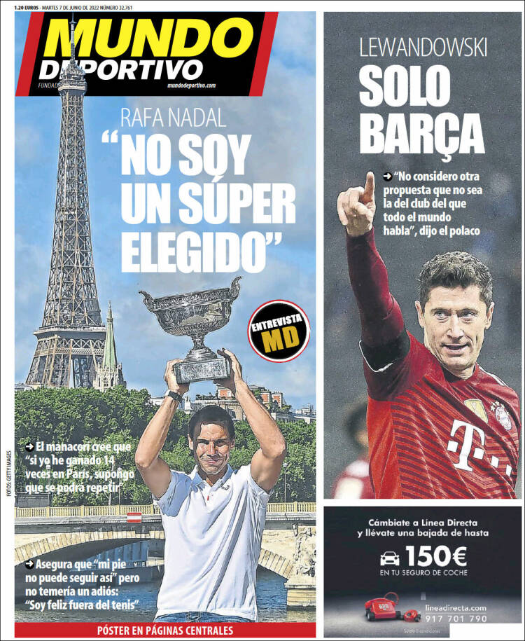 Portadas Deportivas Martes 7/6/2022