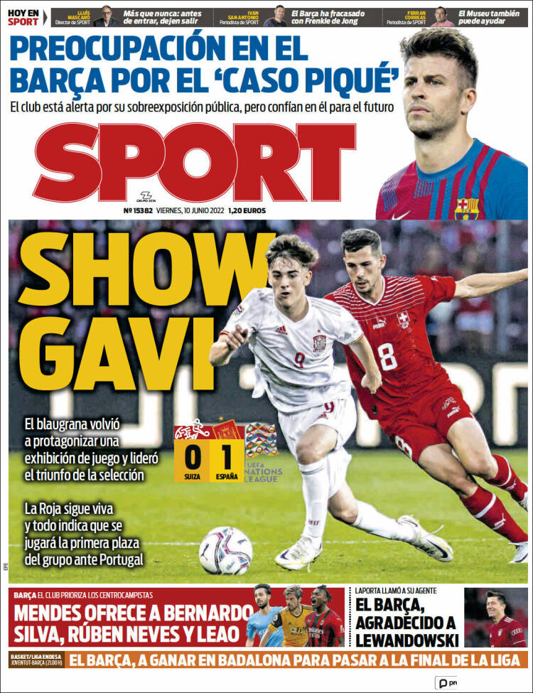 Portadas Deportivas Viernes 10/6/2022 Portadas Deportivas Viernes 10/6/2022