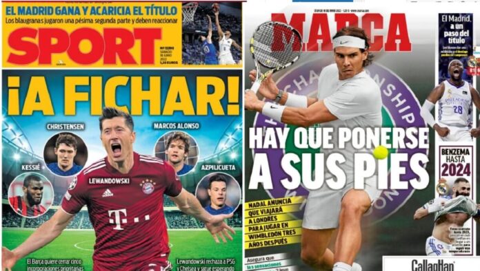 Portadas Deportivas Sábado 18/6/2022 Portadas Deportivas Sábado 18/6/2022