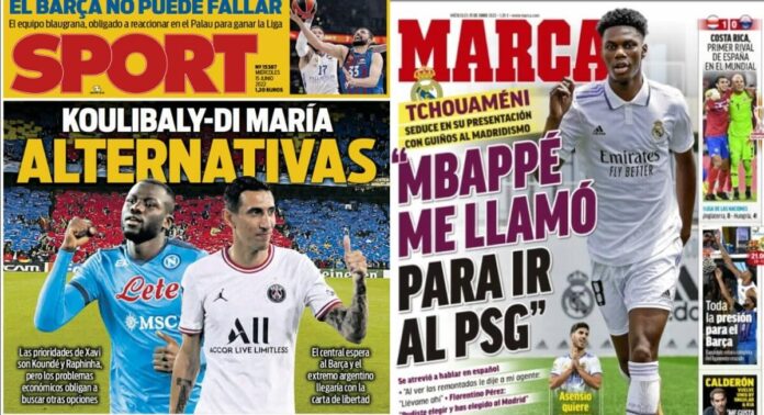 Portadas Deportivas Miércoles 15/6/2022 Portadas Deportivas Miércoles 15/6/2022