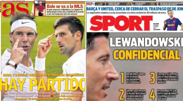 Portadas Deportivas Domingo 26/6/2022 Portadas Deportivas Domingo 26/6/2022
