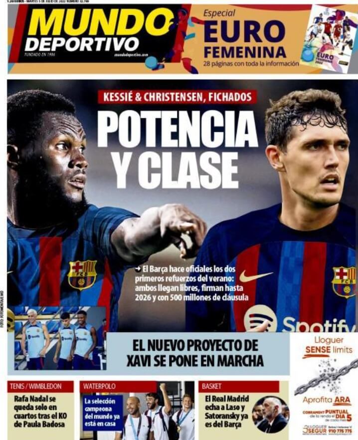 Portadas Deportivas Martes 5/7/2022