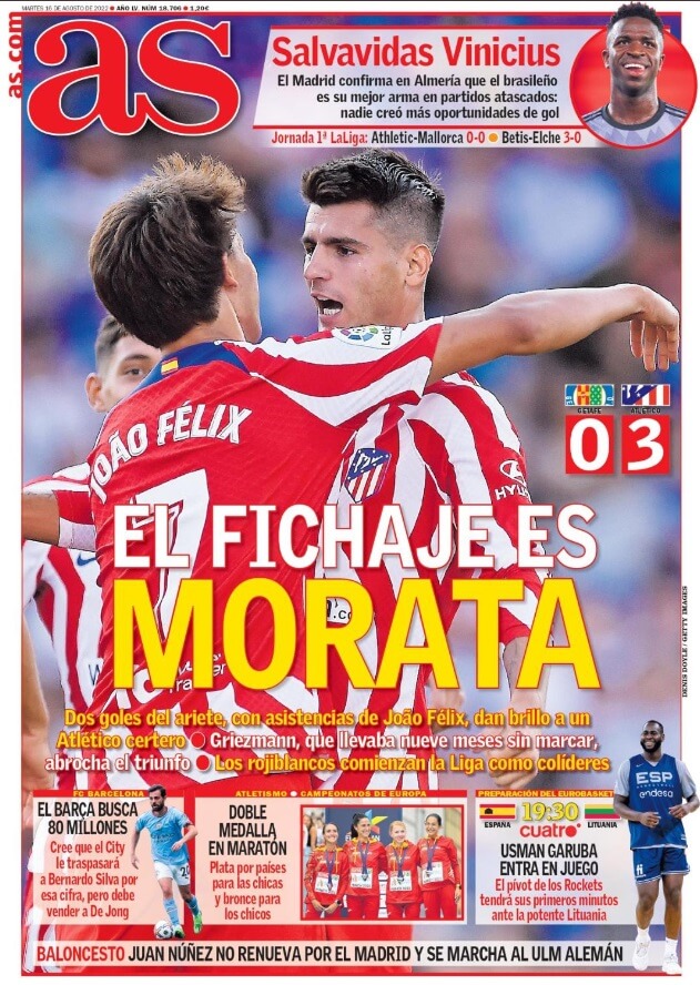 Portadas Deportivas Martes 16/8/2022 Portadas Deportivas Martes 16/8/2022