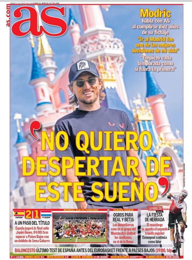 Portadas Deportivas Sábado 27/8/2022