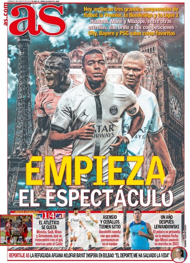 Portadas Deportivas Viernes 5/8/2022