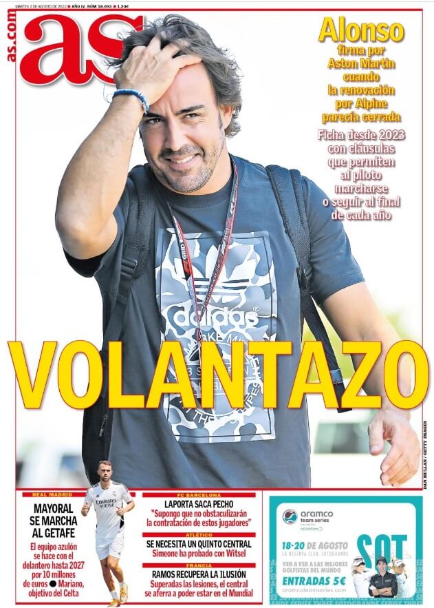 Portadas Deportivas Martes 2/8/2022 Portadas Deportivas Martes 2/8/2022