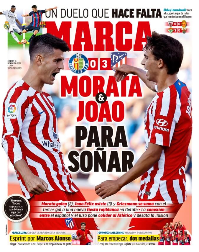 Portadas Deportivas Martes 16/8/2022 Portadas Deportivas Martes 16/8/2022