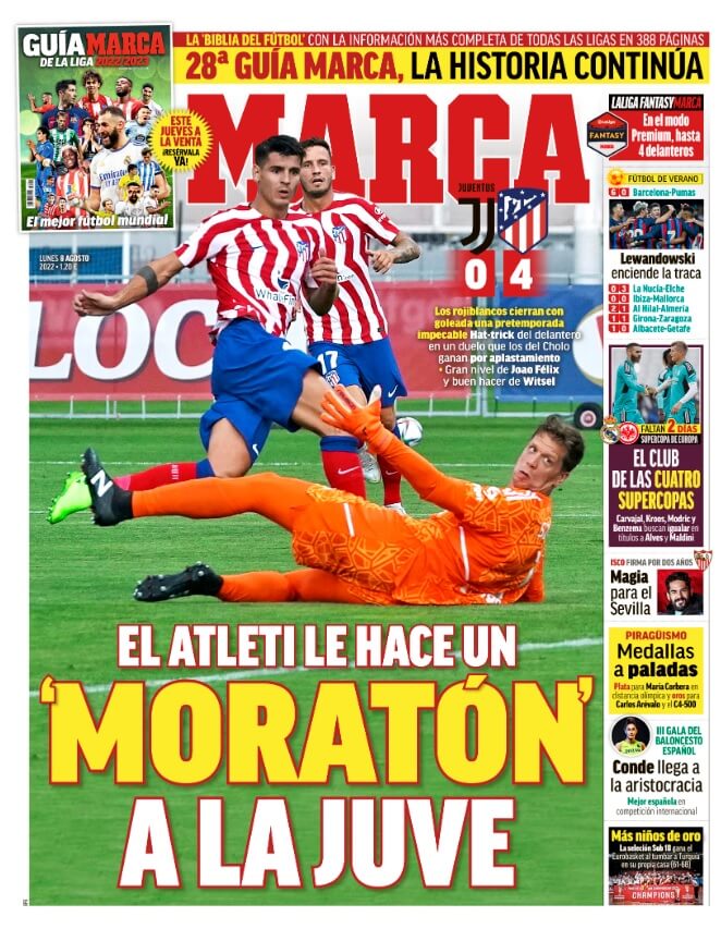 Portadas Deportivas Lunes 8/8/2022 Portadas Deportivas Lunes 8/8/2022
