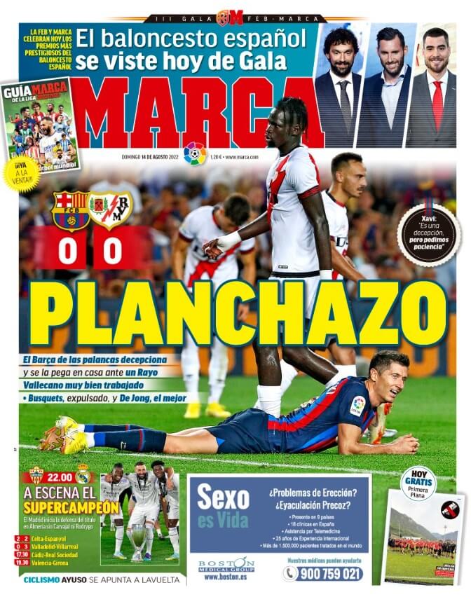Portadas Deportivas Domingo 14/8/2022 Portadas Deportivas Domingo 14/8/2022