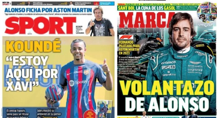 Portadas Deportivas Martes 2/8/2022 Portadas Deportivas Martes 2/8/2022