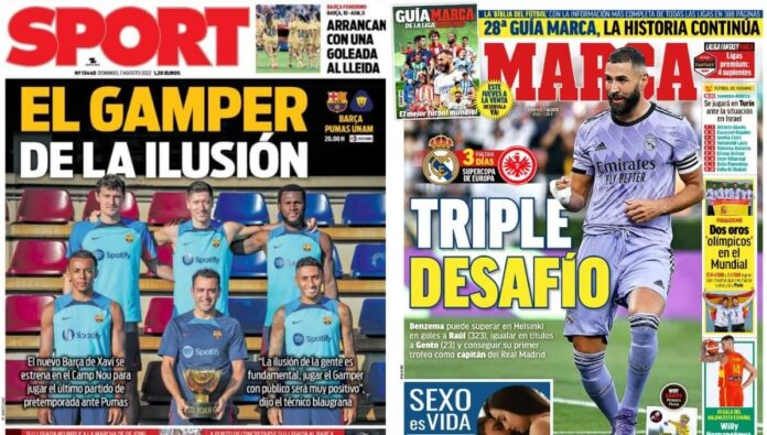 Portadas Deportivas Domingo 7/8/2022