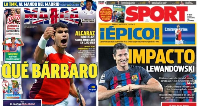 Portadas Deportivas Viernes 9/9/2022 Portadas Deportivas Viernes 9/9/2022