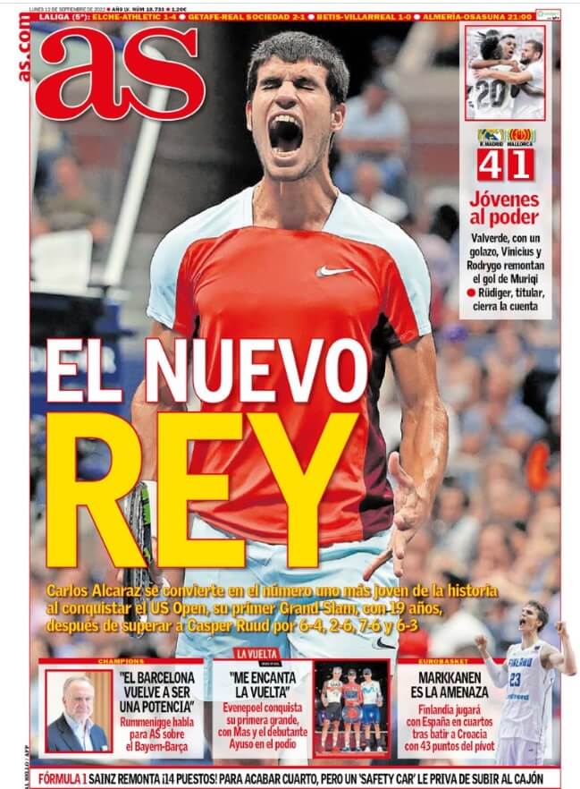 Portadas Deportivas Lunes 12/9/2022 Portadas Deportivas Lunes 12/9/2022