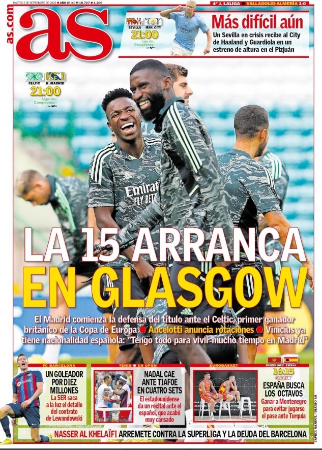 Portadas Deportivas Martes 6/9/2022