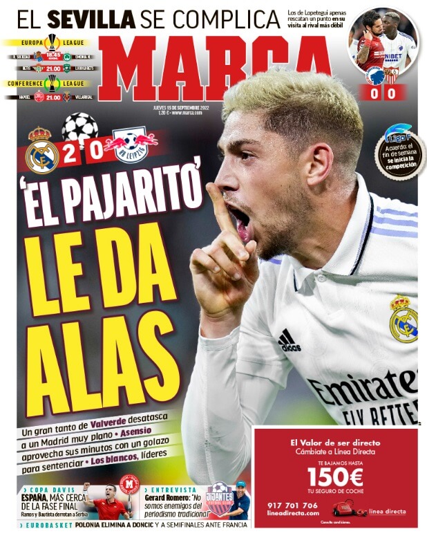 Portadas Deportivas Jueves 15/9/2022 Portadas Deportivas Jueves 15/9/2022