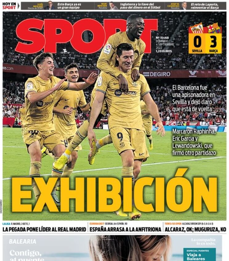 Portadas Deportivas Domingo 4/9/2022 Portadas Deportivas Domingo 4/9/2022