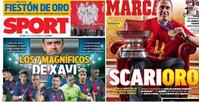 Portadas Deportivas Martes 20/9/2022 Portadas Deportivas Martes 20/9/2022