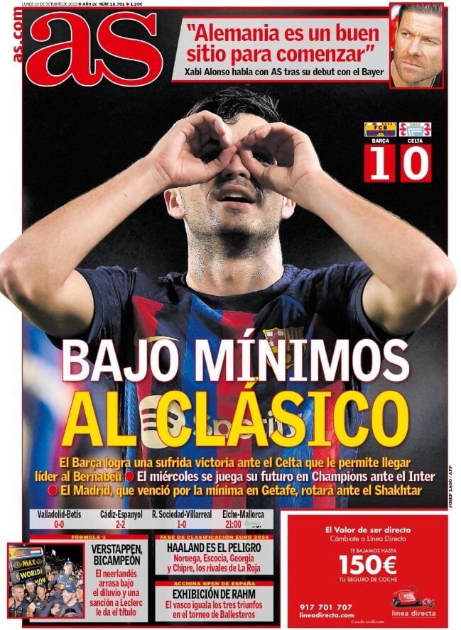 Portadas Deportivas Lunes 10/10/2022 Portadas Deportivas Lunes 10/10/2022