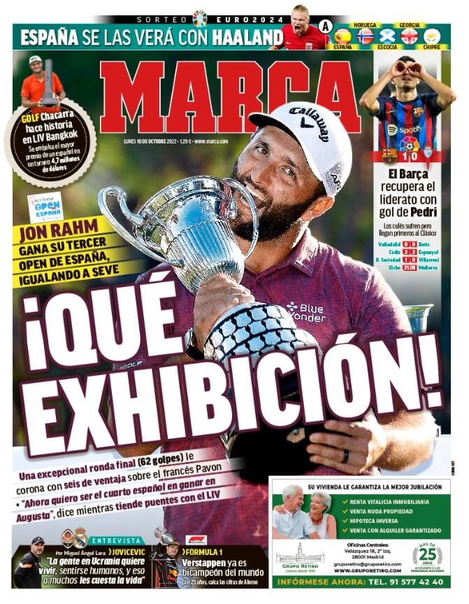 Portadas Deportivas Lunes 10/10/2022 Portadas Deportivas Lunes 10/10/2022