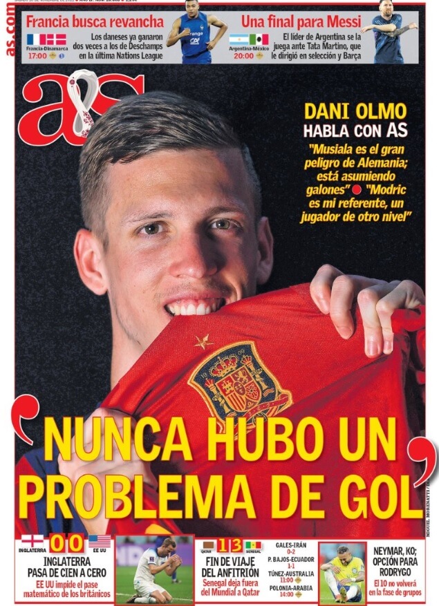 Portadas Deportivas Sábado 26/11/2022 Portadas Deportivas Sábado 26/11/2022
