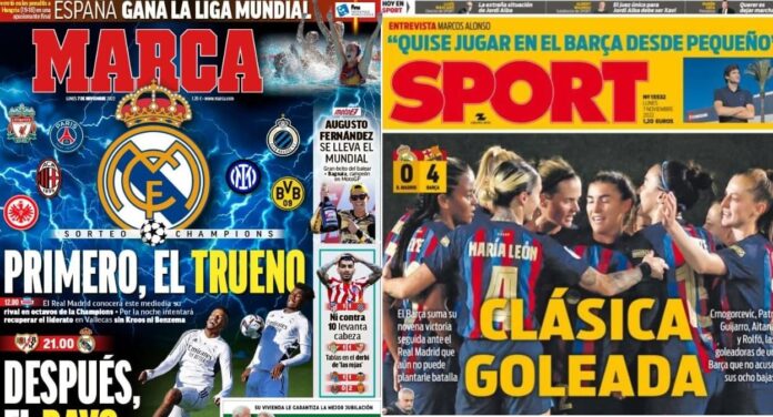 Portadas Deportivas Lunes 7/11/2022 Portadas Deportivas Lunes 7/11/2022