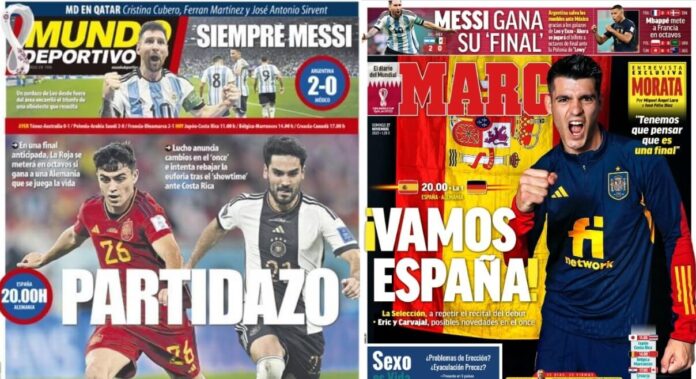 Portadas Deportivas Domingo 27/11/2022 Portadas Deportivas Domingo 27/11/2022