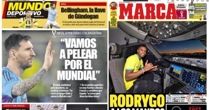 Portadas Deportivas Martes 15/11/2022 Portadas Deportivas Martes 15/11/2022
