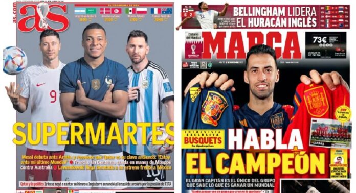 Portadas Deportivas Martes 22/11/2022 Portadas Deportivas Martes 22/11/2022