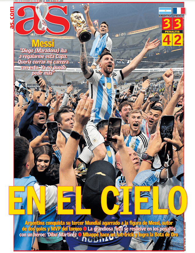 Portadas Deportivas Lunes 19/12/2022 Portadas Deportivas Lunes 19/12/2022