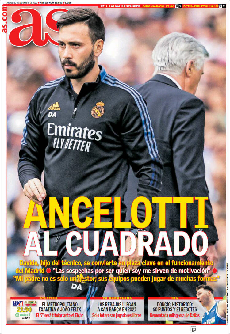 Portadas Deportivas Jueves 29/12/2022 Portadas Deportivas Jueves 29/12/2022