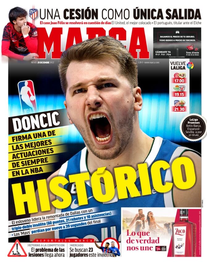 Portadas Deportivas Jueves 29/12/2022 Portadas Deportivas Jueves 29/12/2022