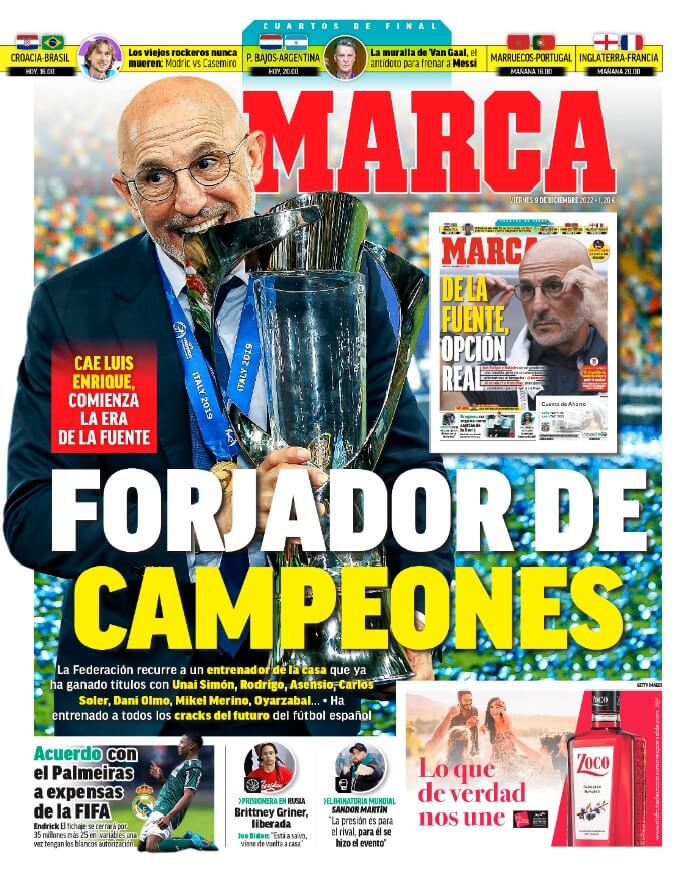 Portadas Deportivas Viernes 9/12/2022 Portadas Deportivas Viernes 9/12/2022