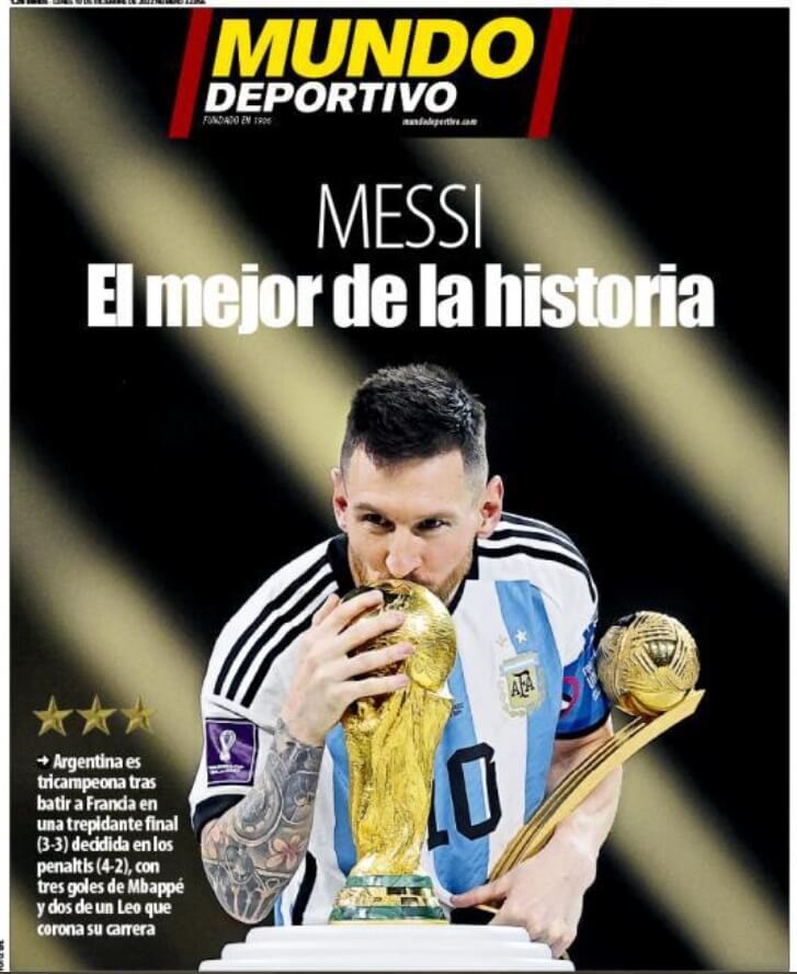 Portadas Deportivas Lunes 19/12/2022 Portadas Deportivas Lunes 19/12/2022
