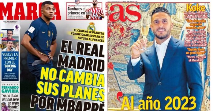 Portadas Deportivas Lunes 26/12/2022 Portadas Deportivas Lunes 26/12/2022