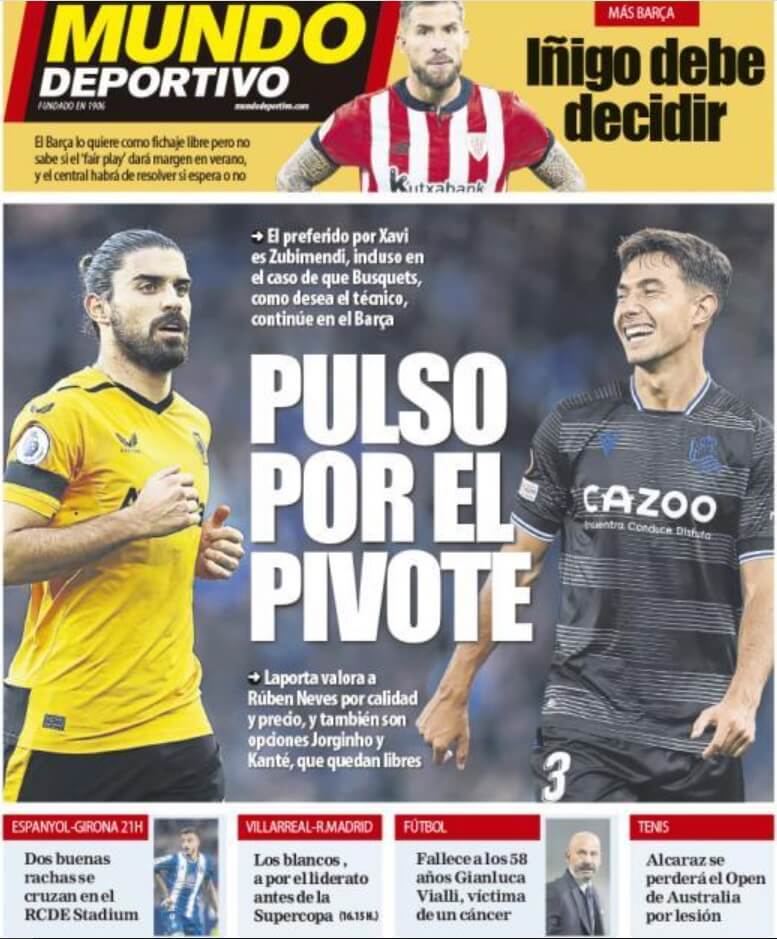 Portadas Deportivas Sábado 7/1/2023 Portadas Deportivas Sábado 7/1/2023