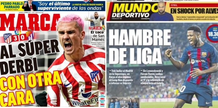 Portadas Deportivas Domingo 22/1/2023 Portadas Deportivas Domingo 22/1/2023