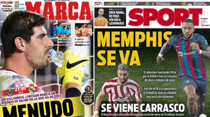 Portadas Deportivas Jueves 19/1/2023