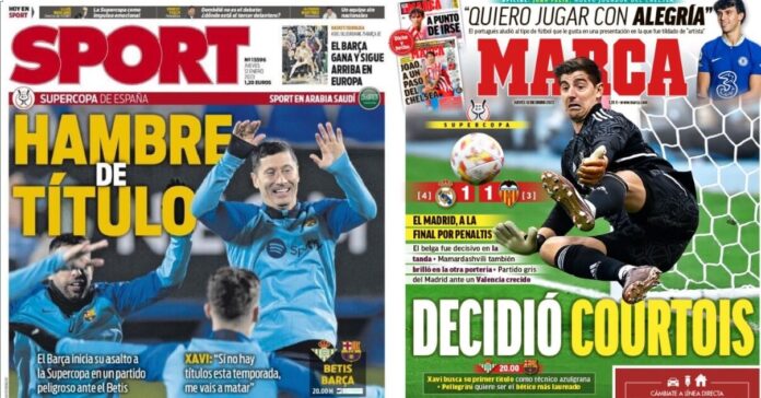 Portadas Deportivas Jueves 12/1/2023 Portadas Deportivas Jueves 12/1/2023