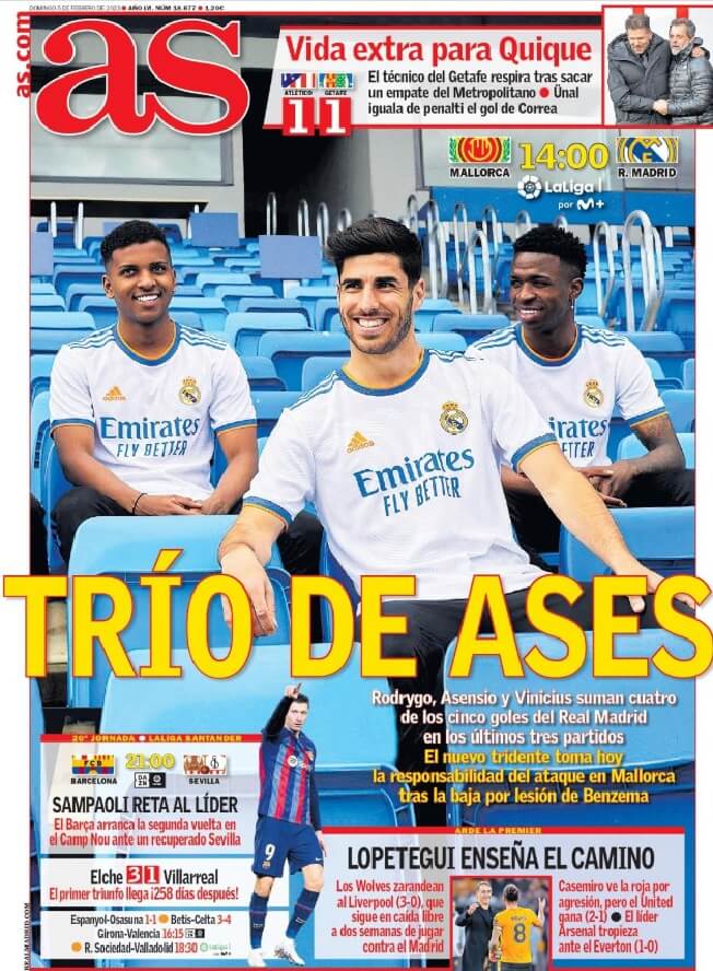 Portadas Deportivas Domingo 5/2/2023