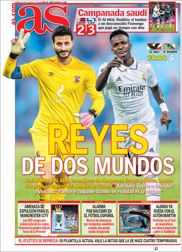 Portadas Deportivas Miércoles 8/2/2023
