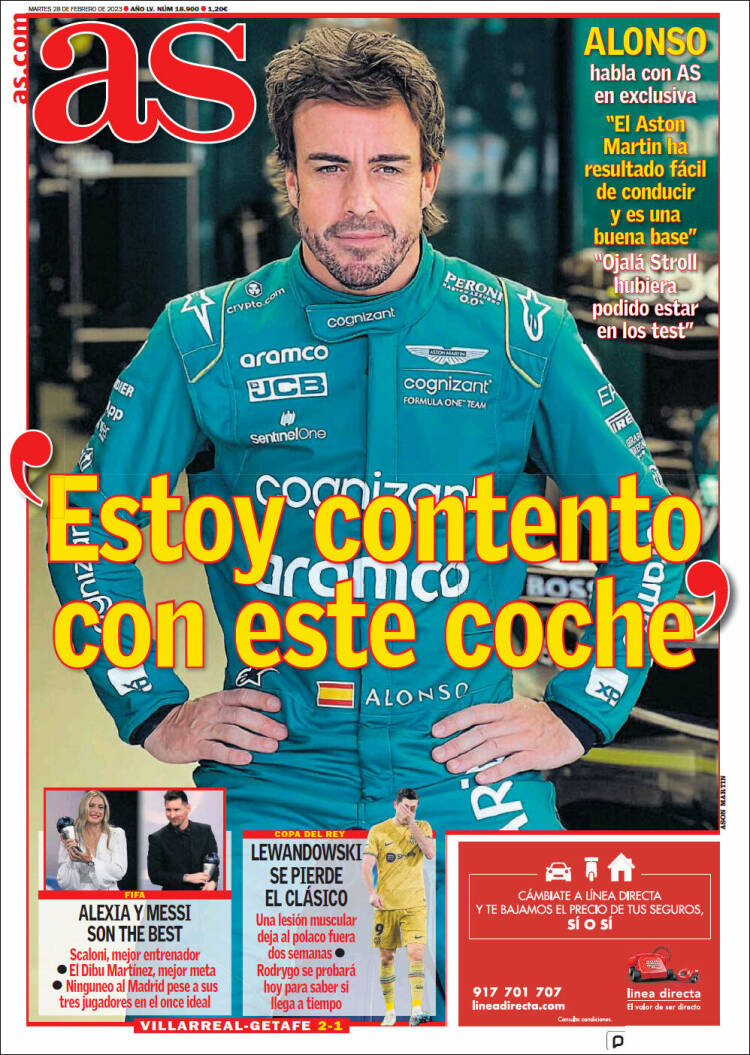Portadas Deportivas Martes 28/2/2023 Portadas Deportivas Martes 28/2/2023