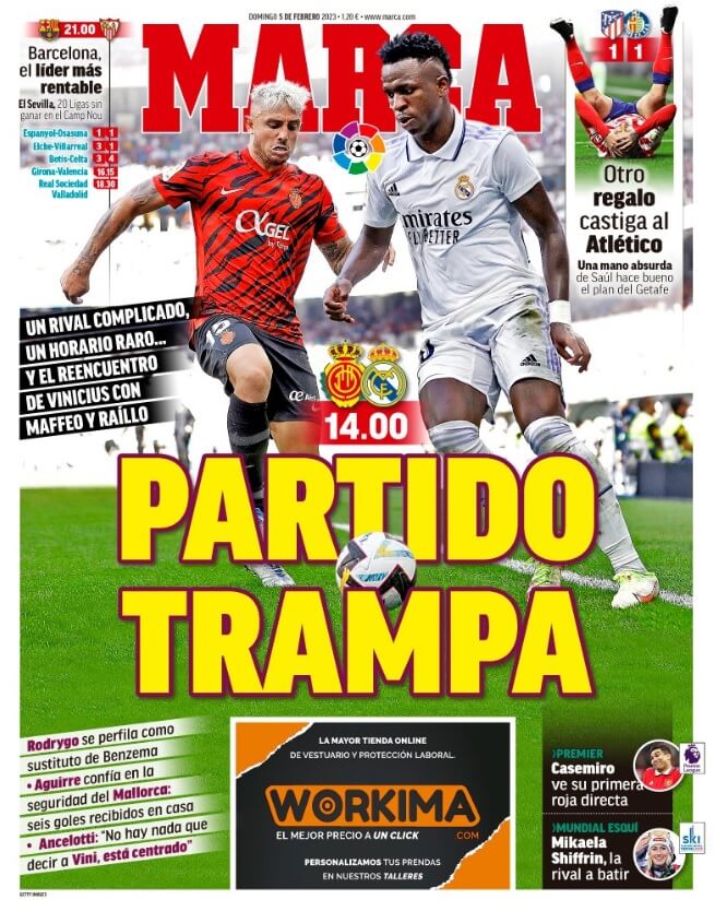 Portadas Deportivas Domingo 5/2/2023 Portadas Deportivas Domingo 5/2/2023