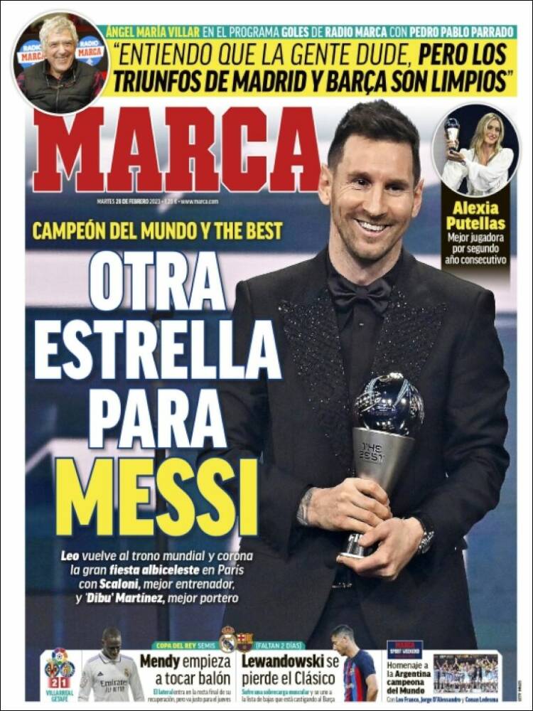 Portadas Deportivas Martes 28/2/2023 Portadas Deportivas Martes 28/2/2023