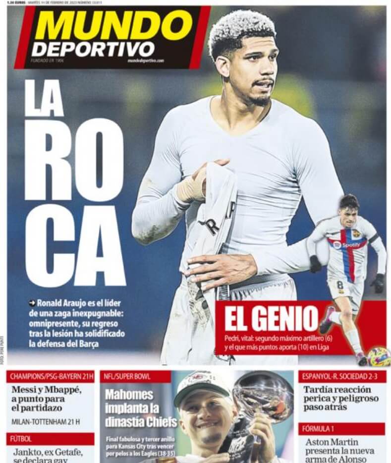 Portadas Deportivas Martes 14/2/2023 Portadas Deportivas Martes 14/2/2023