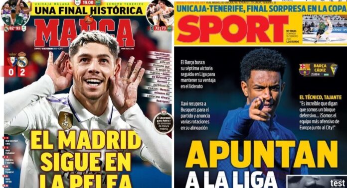 Portadas Deportivas Domingo 19/2/2023