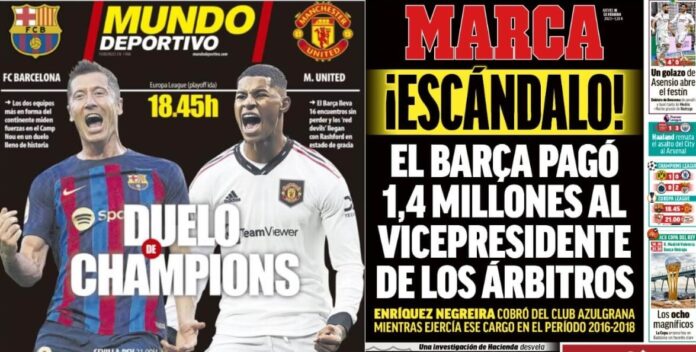 Portadas Deportivas Jueves 16/2/2023 Portadas Deportivas Jueves 16/2/2023