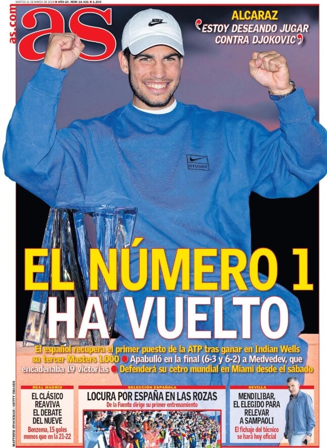 Portadas Deportivas Martes 21/3/2023 Portadas Deportivas Martes 21/3/2023